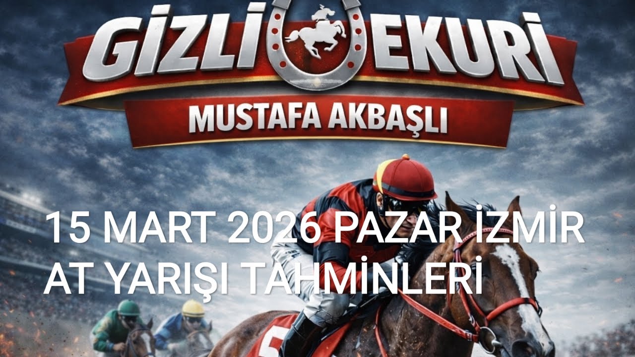 15 MART 2026 PAZAR İZMİR AT YARIŞI TAHMİNLERİ GİZLİ EKÜRİ KANALİMİZDA