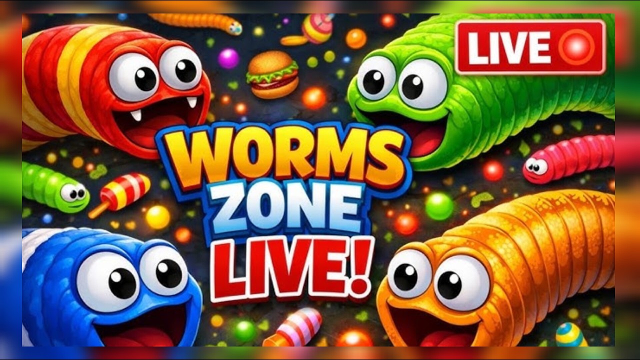 WormZone.io Live Gameplay Hindi | Biggest Worm Banane Ka Try 🐍 | PvP Battle