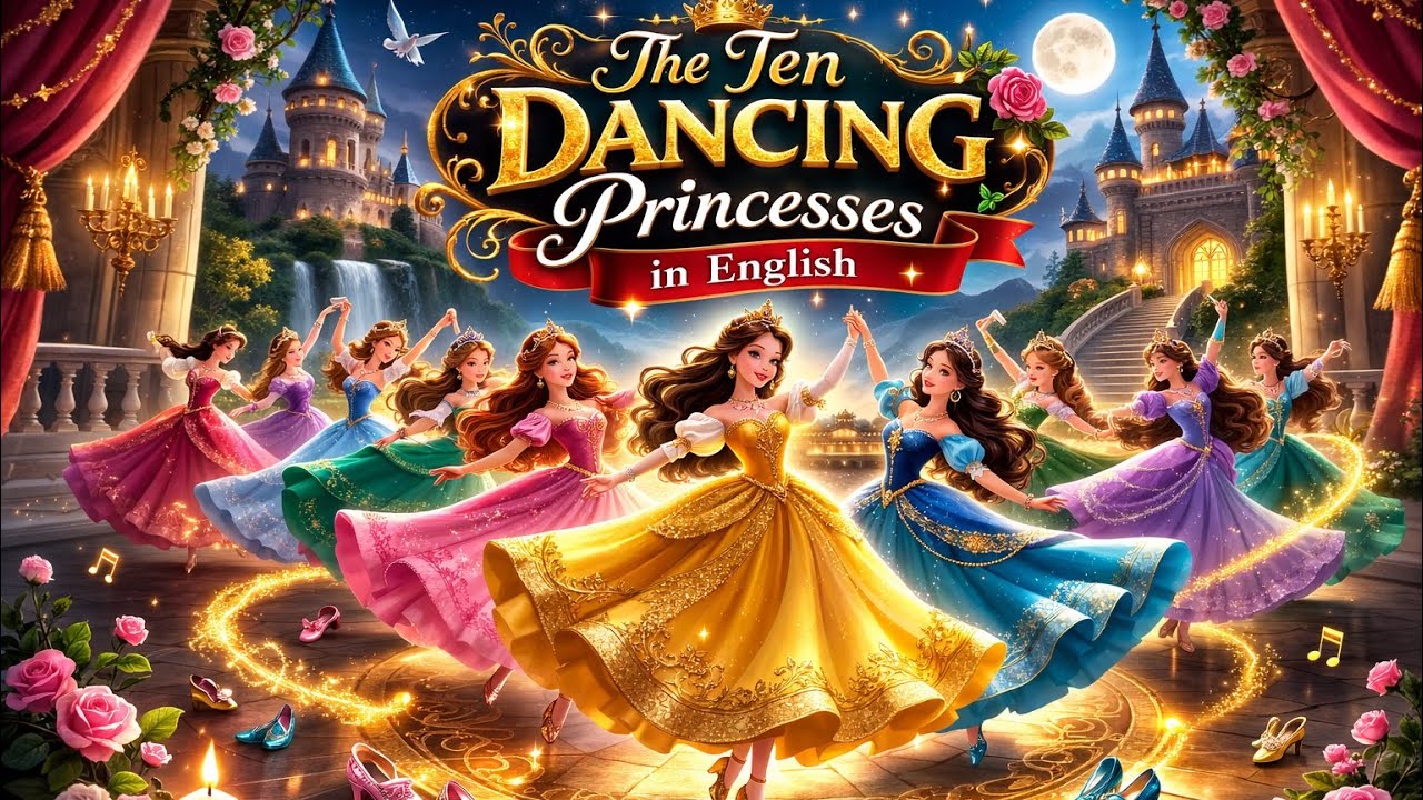 English Animated Story | The Ten Dancing Princesses | Story In English | English Moral Stories