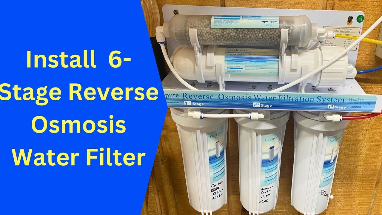 6 Stage Reverse Osmosis Water Filter Install and Review