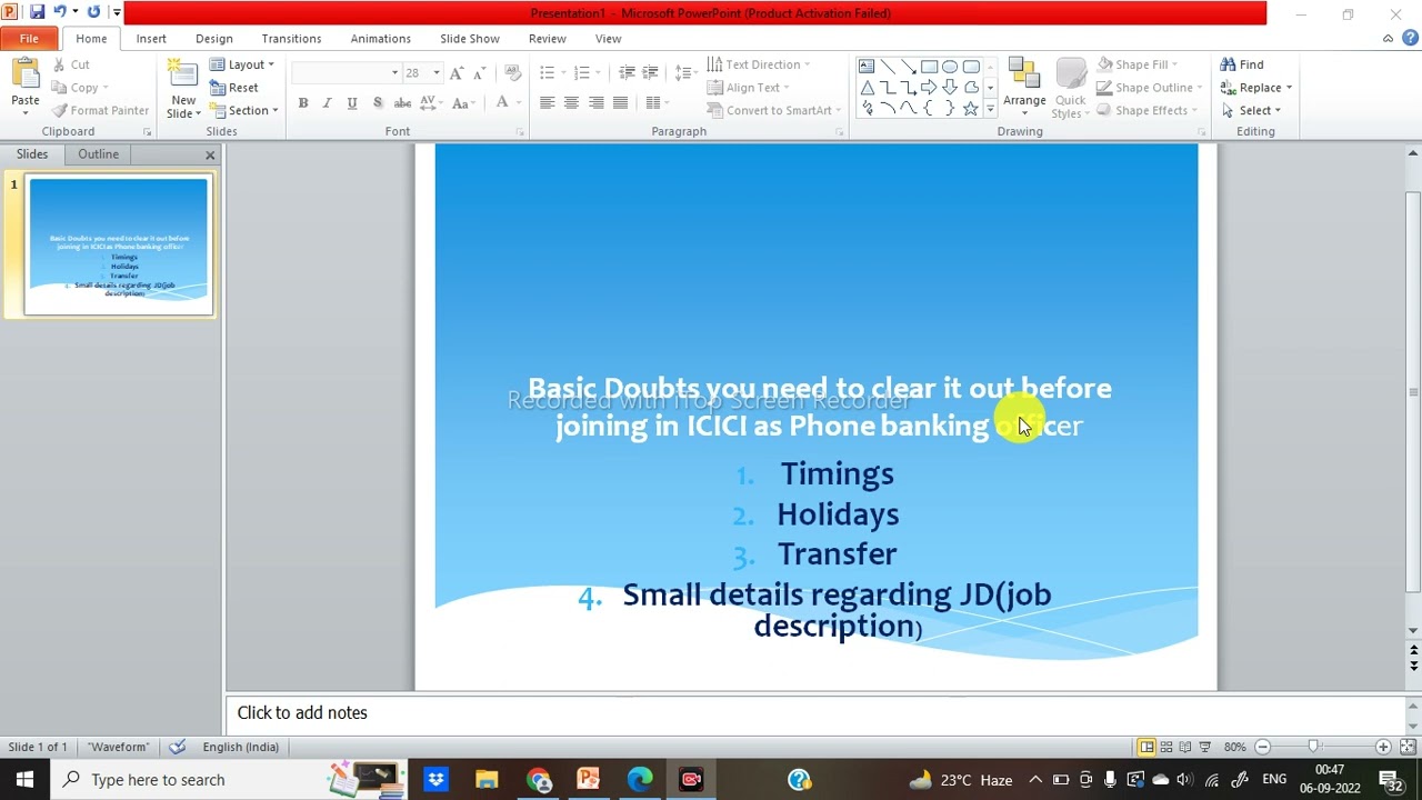 ICICI Phone Banking Officer Common doubts regarding timings ,holidays,Trasnfer,JD