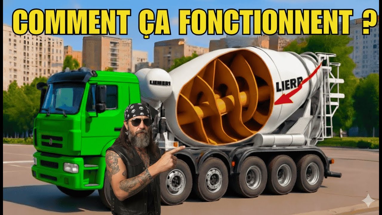 Comment une BÉTONNIÈRE transporte 20 TONNES sans problème ?