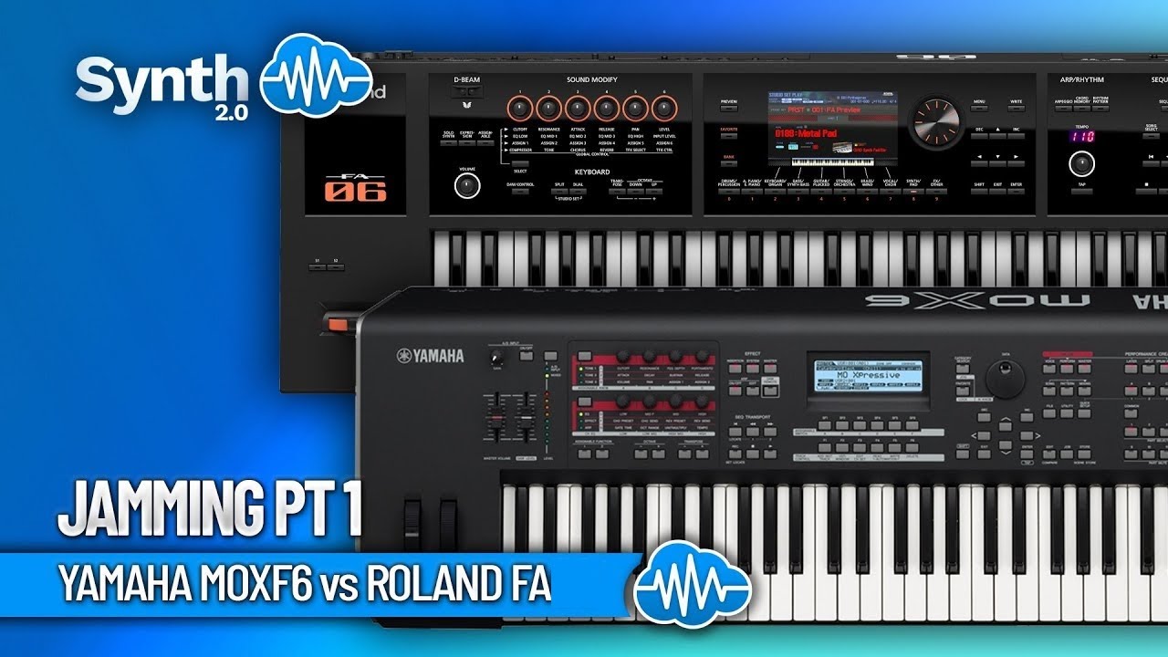 YAMAHA MOXF Vs ROLAND FA Serie | JAM Pt.1