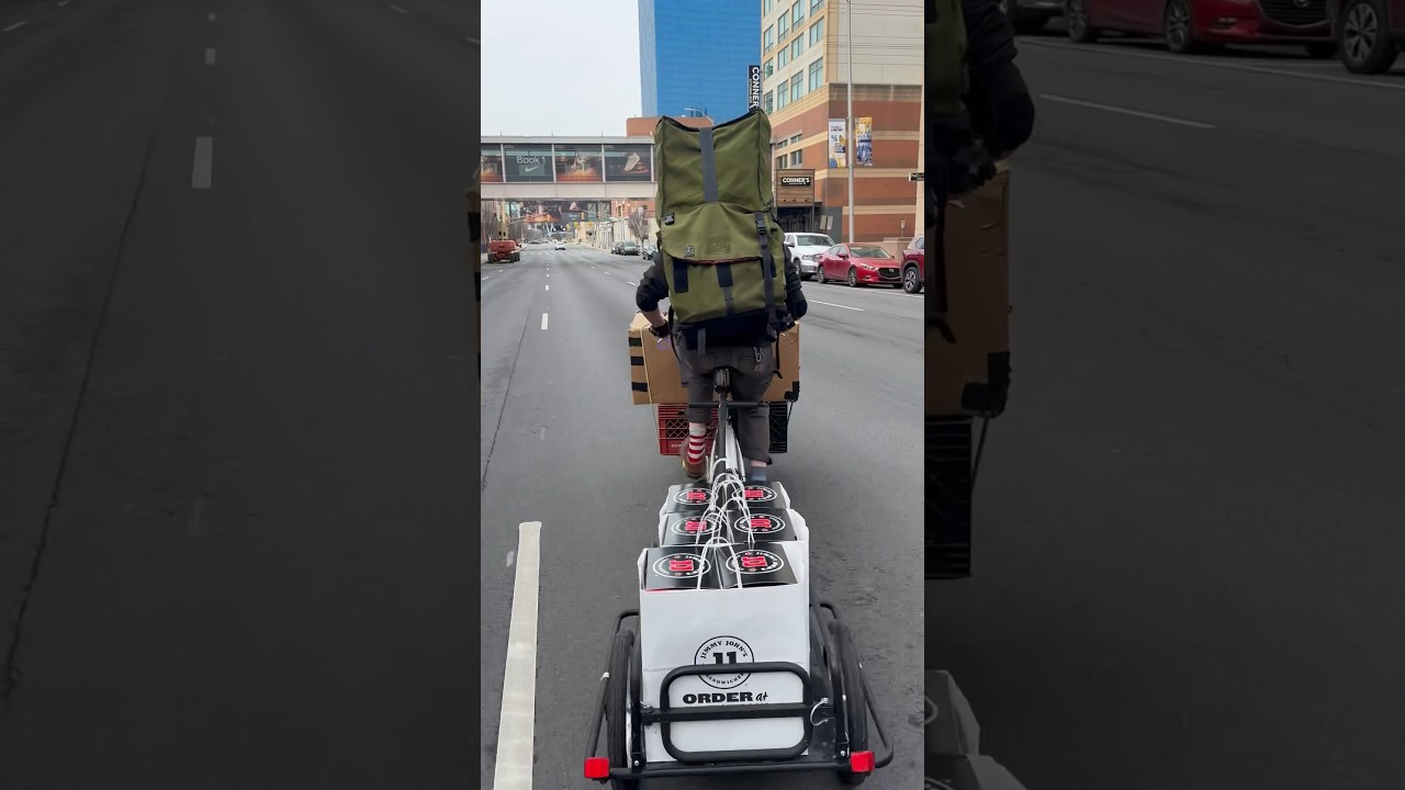 Delivering $1200 worth of food on a Cargo Bike