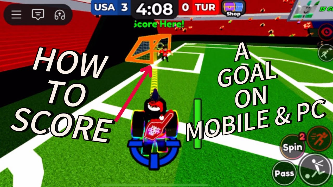 HOW TO SCORE A GOAL ON MOBILE & PC | ROBLOX TEAM SOCCER (3 vs. 3)