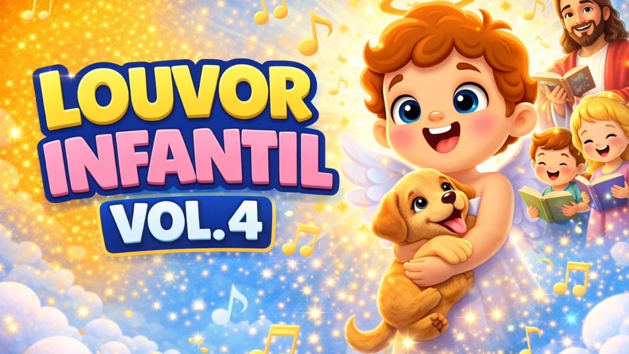 Louvores Infantis Volume 4 | 15 Min de Música Gospel Infantil para Crianças 🎵👼