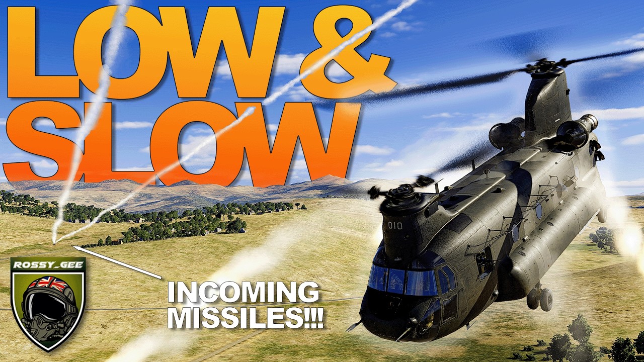Уклонение от вражеских ракет в долине Чинук | CH-47F | DCS World