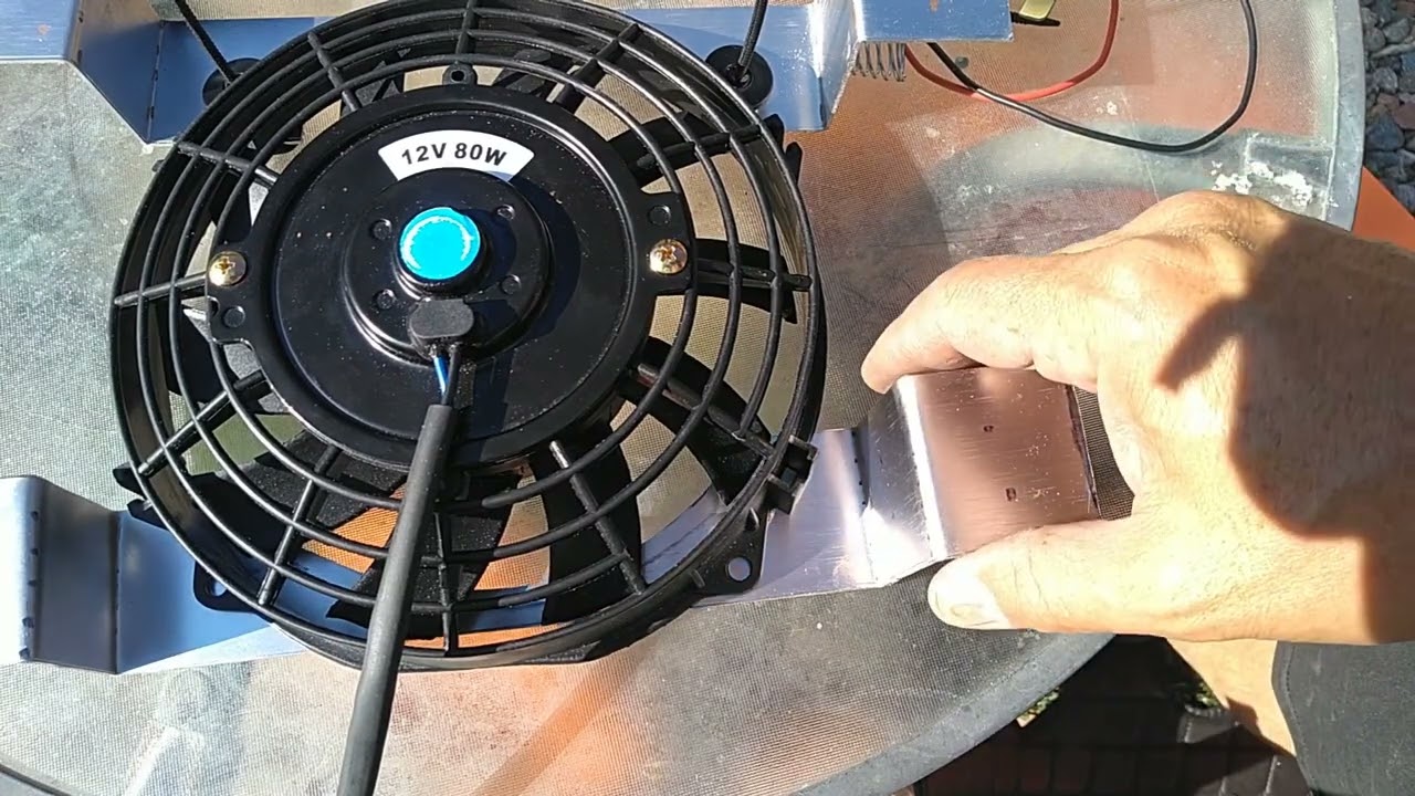 Chinese Mini Excavator： Fan Install,  Fabricating Mounts, Wiring and Thermal Switch Testing
