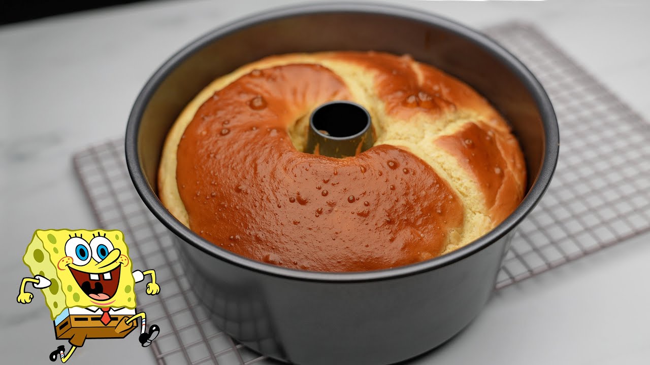 كيكة سبونج بوب 🧽 رهيبة جدا بمكونات بسيطة .. ( كيكة الباباز) Baba cake ..!