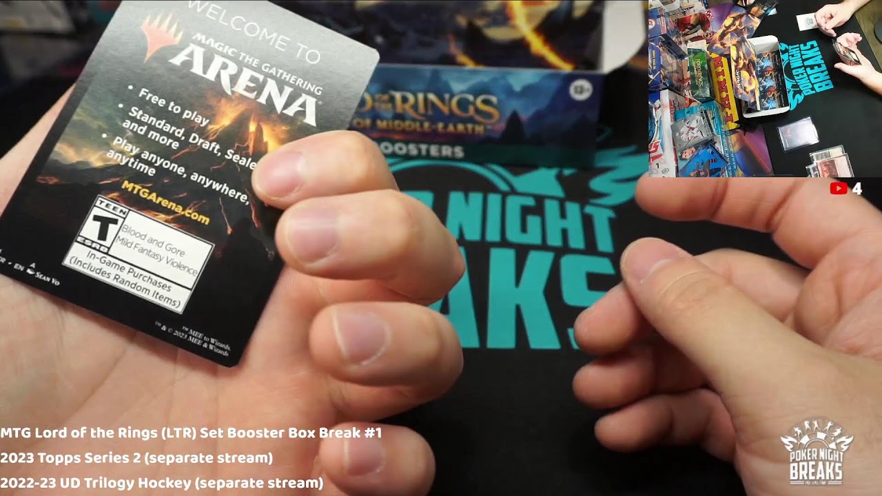 MTG Lord of the Rings Set Booster Box Break #1 eBay breaks with PNB 7.1.2023