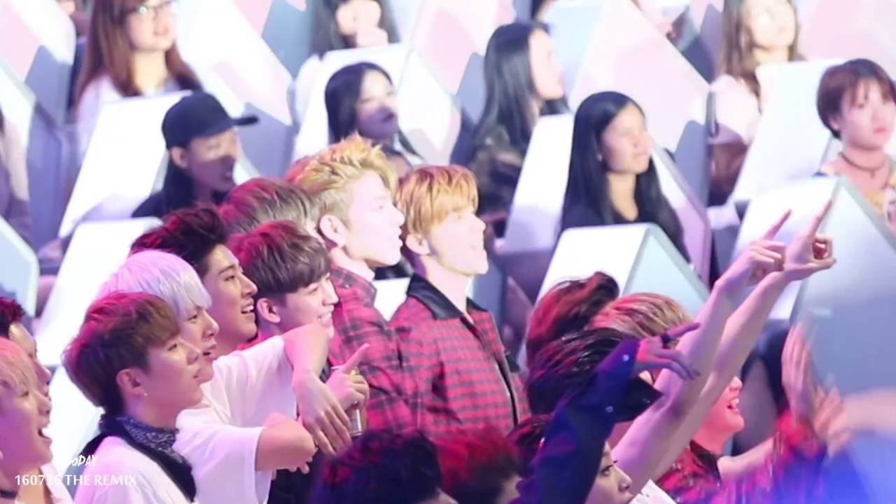 160726 HEROES OF REMIX  iKON Reaction to 李琦-我的天空
