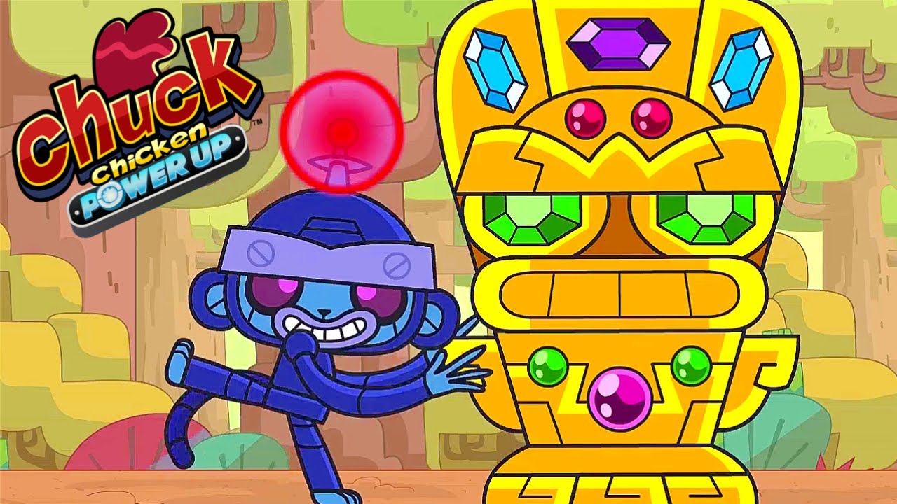 Chuck Chicken Power Up 🐔 Monkey and Duck Troubles ⚡ Superhero cartoons 🔥 Adventures cartoons