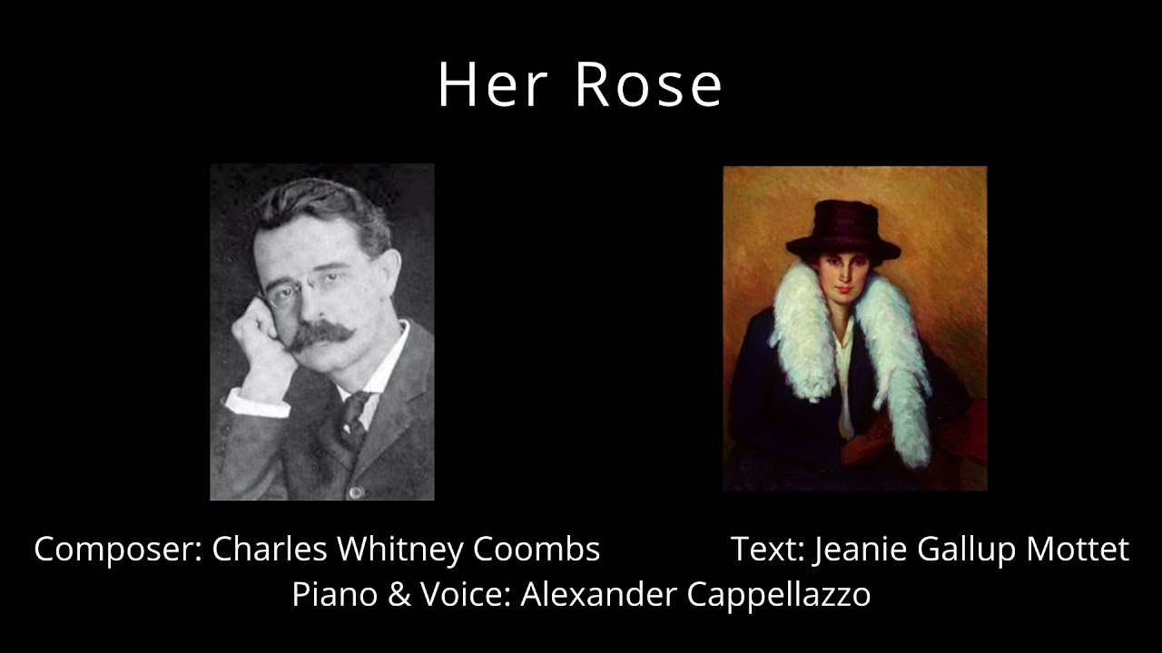 Charles Whitney Coombs (1859-1940) - Her Rose | [Score Video]