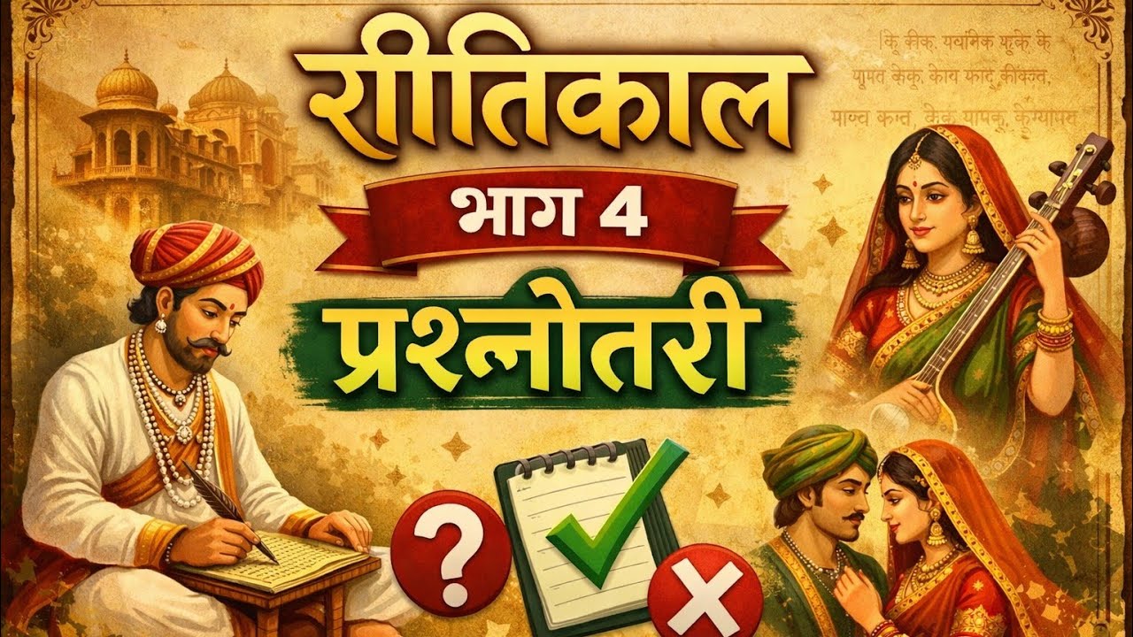 रीतिकाल भाग 4 प्रश्नोत्तरी