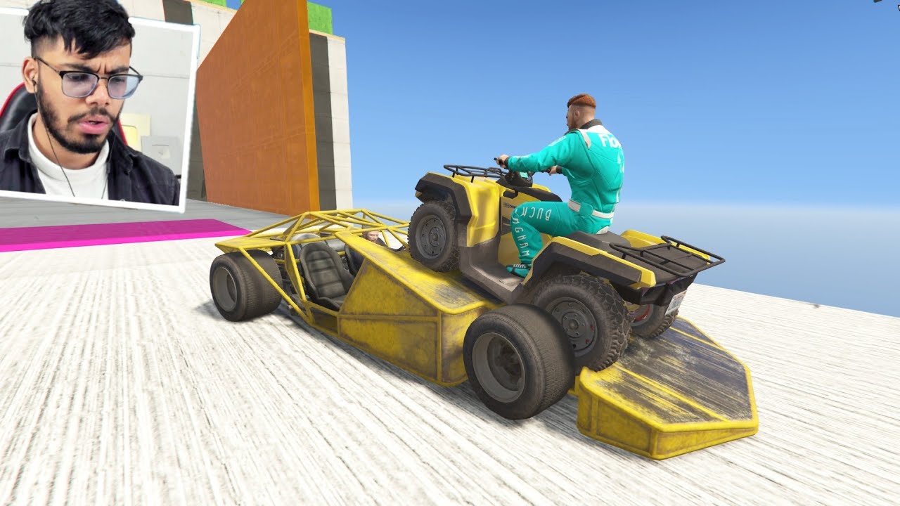 Cars Vs Cars Challenge 455.455% People Break Their Hand With Punch in GTA 5!