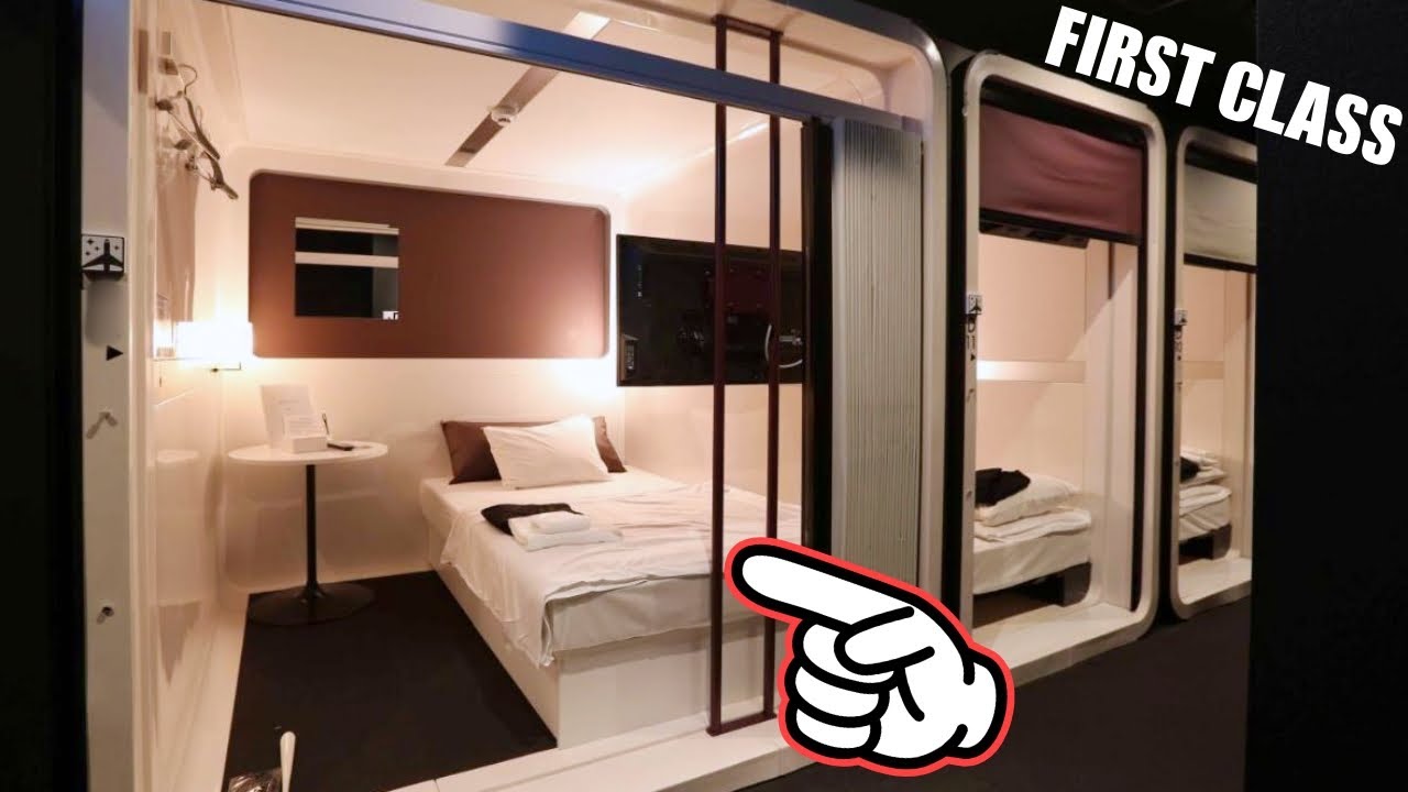 Роскошный капсульный отель первого класса для женщин👩🛌 Фукуока, Япония🇯🇵 FIRST CABIN HAKATA