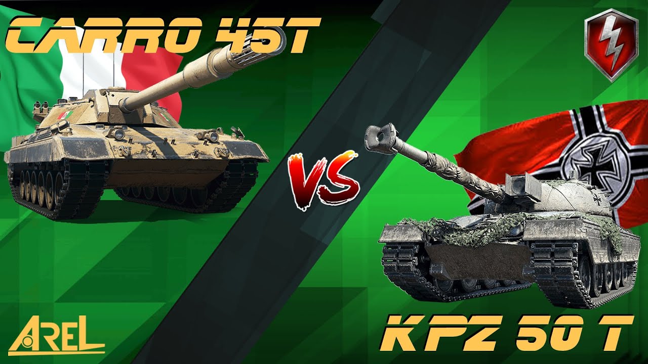 Carro 45t vs Kpz 50t / WoT Blitz / quick comparison and gameplay