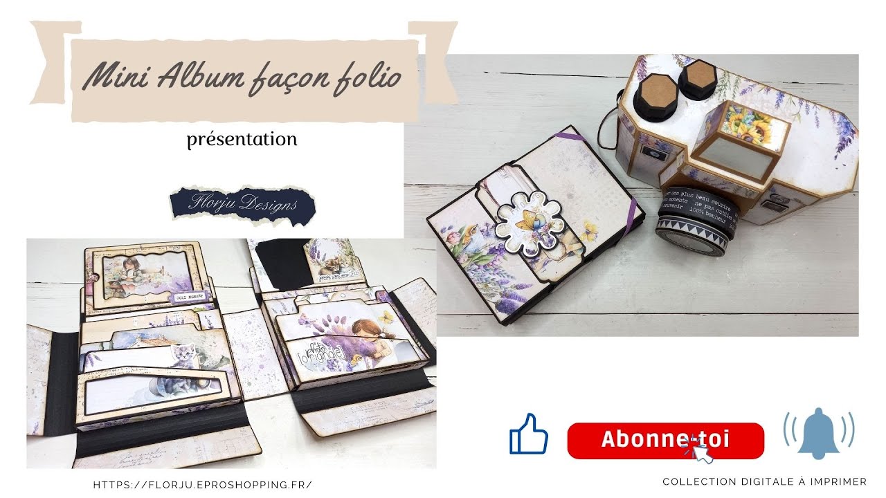 Mini Album façon folio #scrapbooking #albumscrap  #scrap #scrapbook