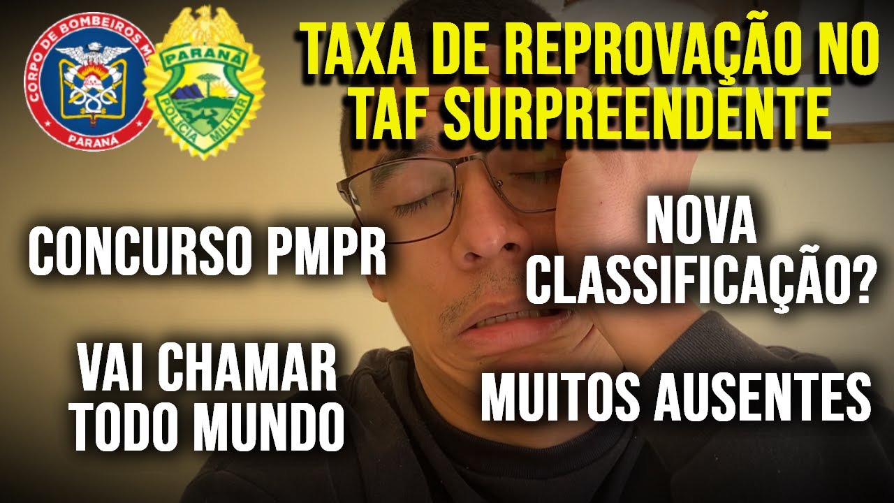 Resultado do TAF do concurso PMPR é assustador!!!