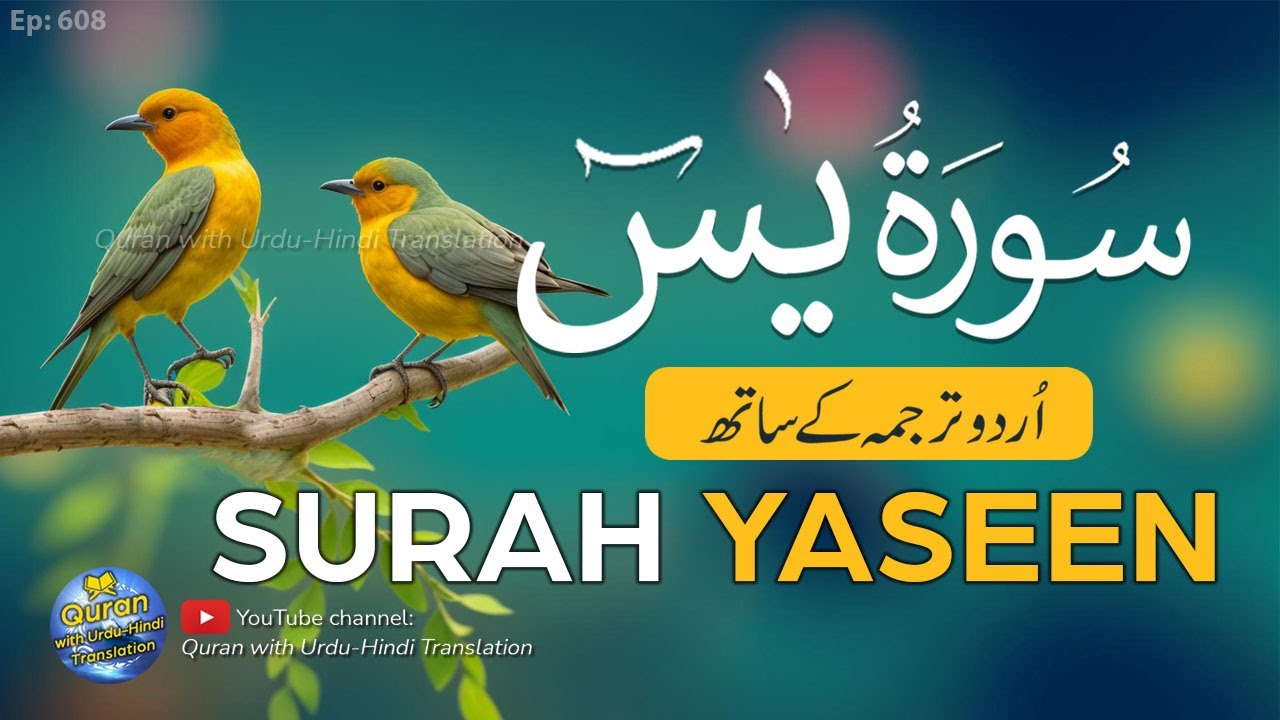 Surah Yaseen with Urdu Translation full | Yasin ki tilawat tarjuma ke sath | Urdu Tarjuma | Ep 608