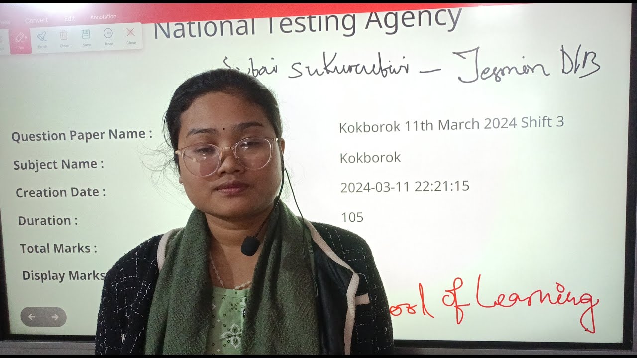 Tripura UNIVERSITY CUET KOKBOROK Question Paper 2024 I KOKBOROK MA Question Swbai Sukurubwi I