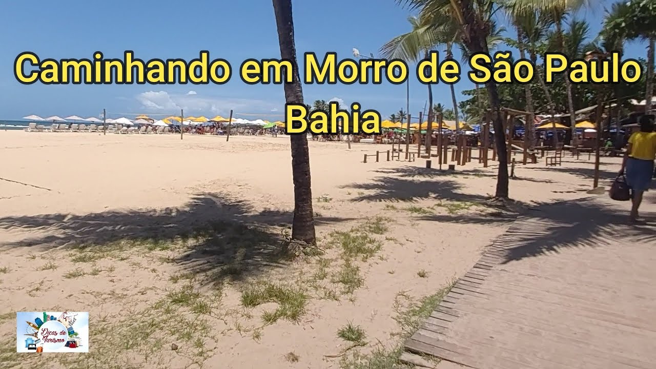 Caminhando em Morro de São Paulo na Bahia. Walking tour. Morro de são Paulo beach
