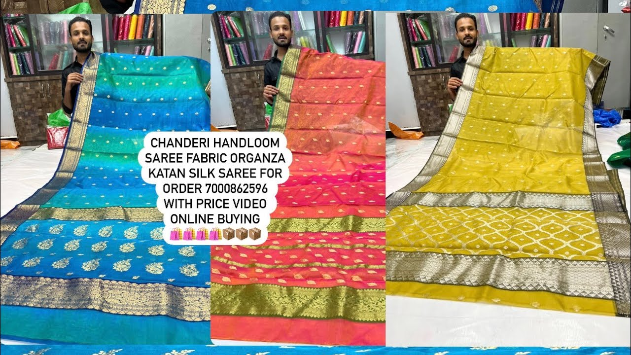 @Chanderisaree785 चन्देरी साड़ी कलेक्शन || Pure Chanderi Colletion || #youtube #watsapp 7000862596