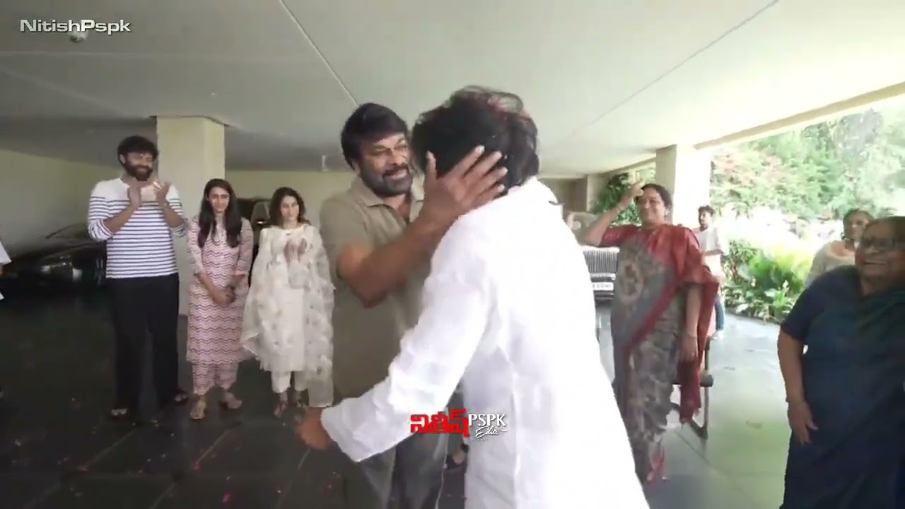 power star pawan kalyan celebrated his victory in mega star chirus house