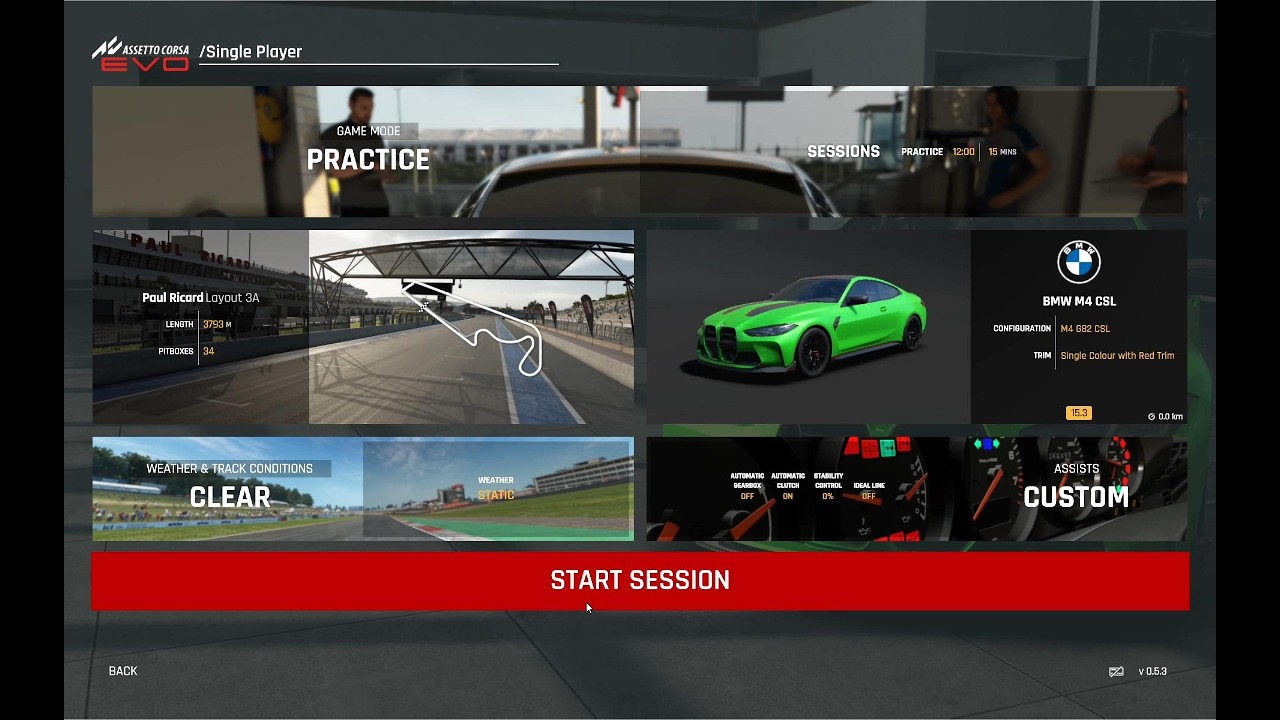 BMW M4 CSL | Asseto Corsa Evo