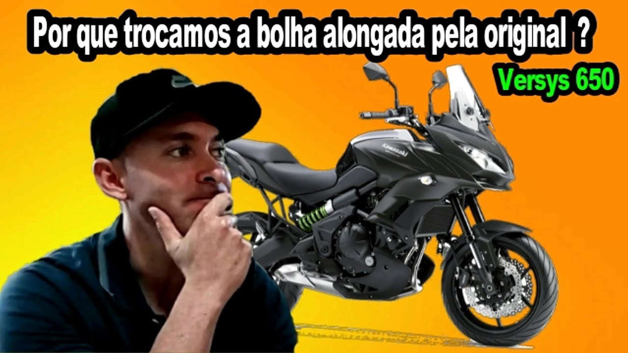 Por que trocamos a bolha alongada pela bolha original da Versys 650