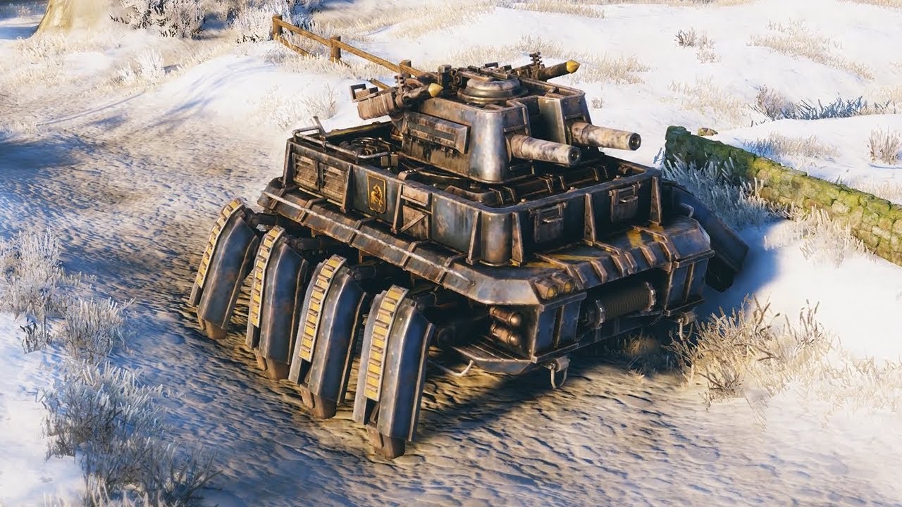 Commanding Saxony Spider Mechs against Polania in Iron Harvest Alpha