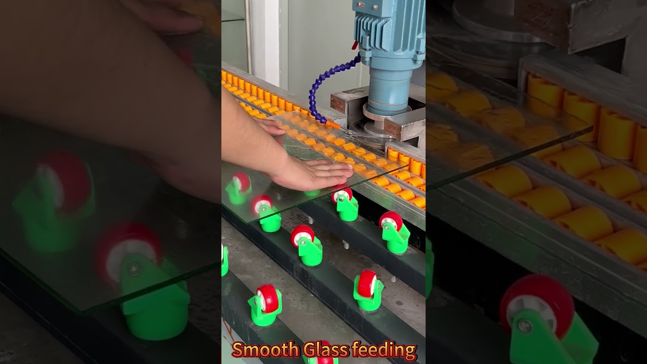 User friendly Glass Grinding Table #glassgrinding #glassmachine #glasspolishing #glassfactory #glass