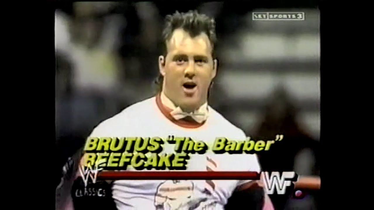 Brutus Beefcake vs Honky Tonk Man   Wrestling Challenge Nov 1st, 1987