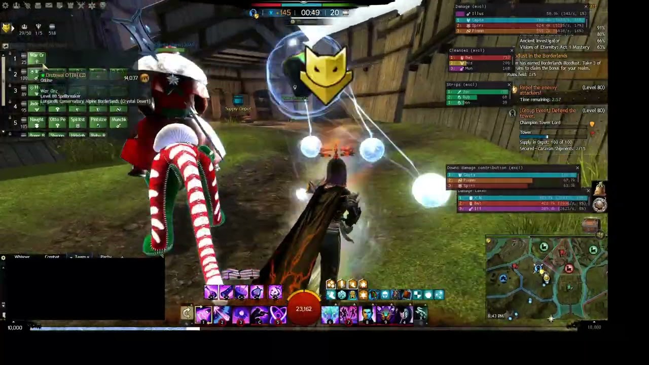 GW2 WVW SOAR Fights VS AR DUSK TN CO
