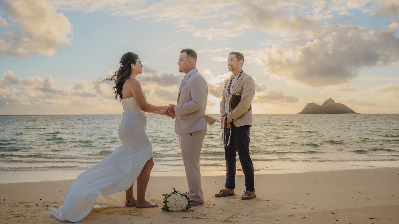 Marcela and Christ Elopment Video | Kailua Beach - Oahu, Hawaii