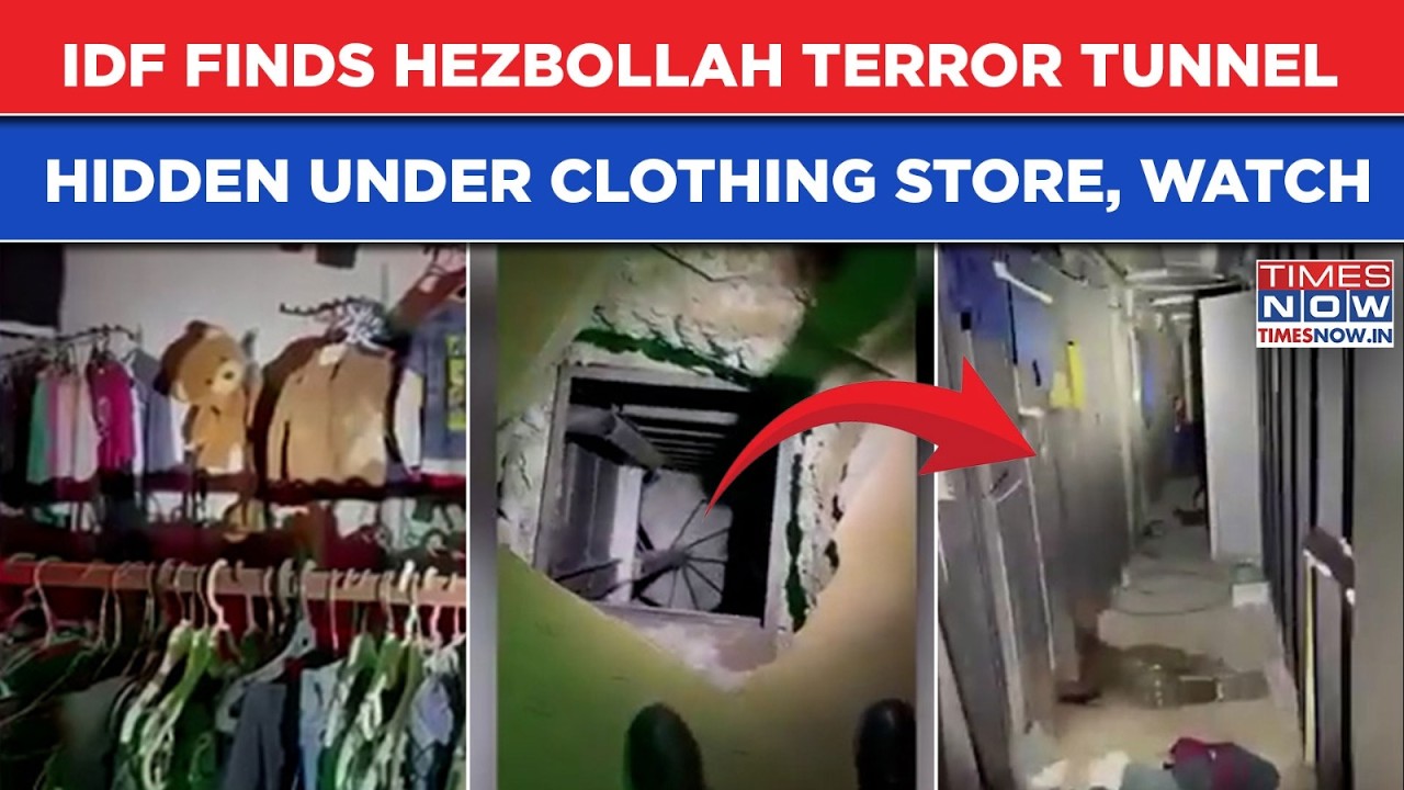 WATCH: IDF Finds Hezbollah TERROR TUNNEL Hidden 25 Meters Below CLOTHING STORE In Lebanon