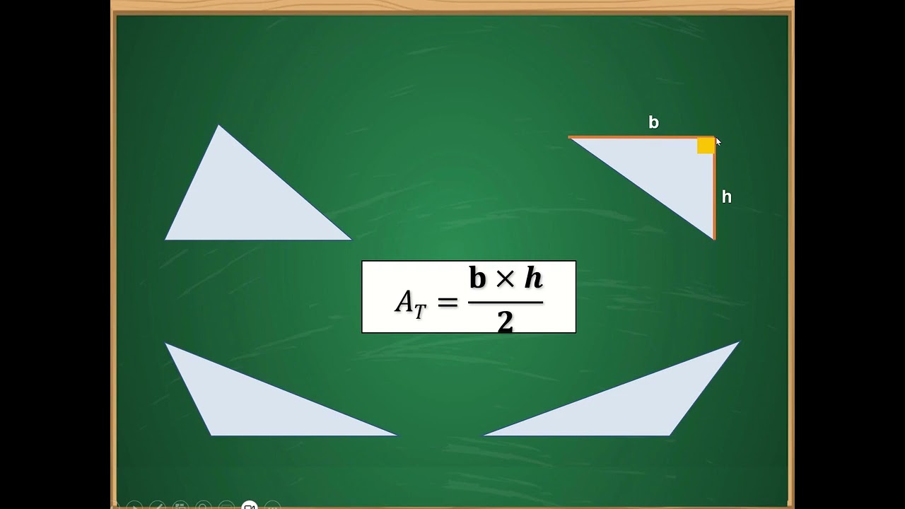 مساحة المضلعات الاعتيادية: مساحة المثلث   L’aire des polygones usuels: L'aire du triangle