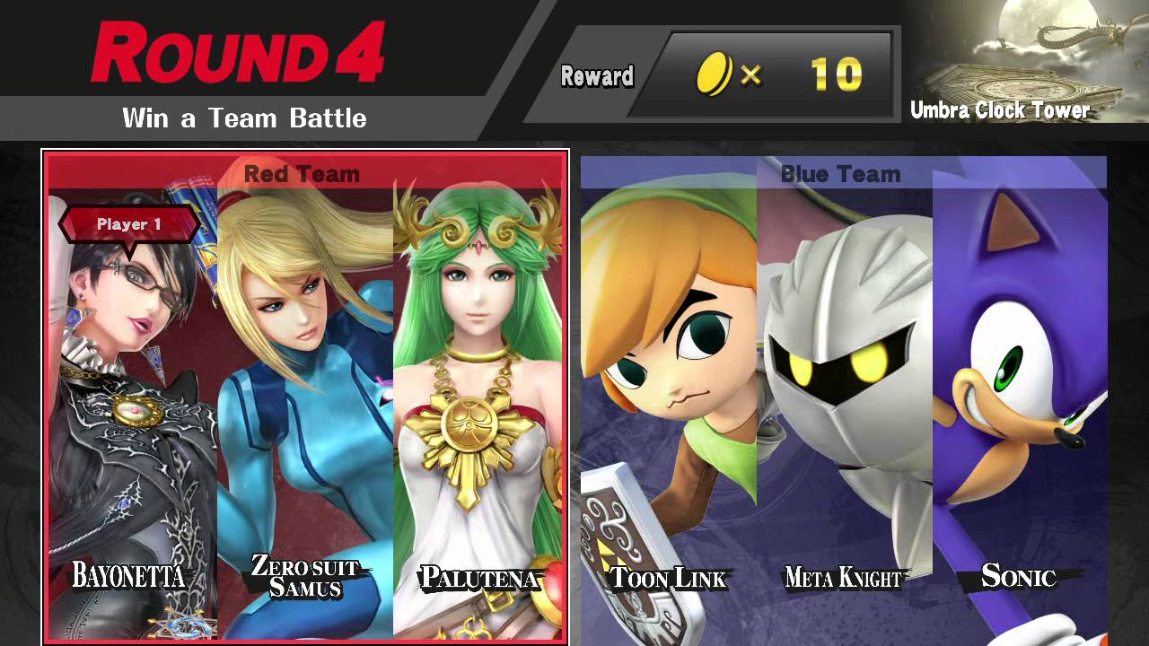 Super Smash Bros for Wii U Classic Mode as Bayonetta