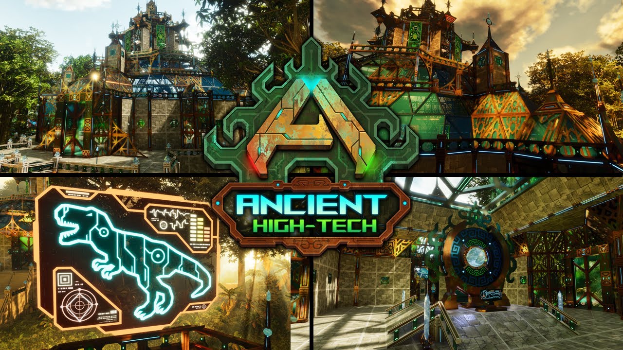 Ancient High-Tech Structure Skins for ARK: Survival Ascended