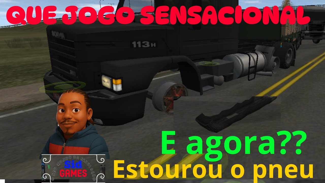 ESTOUROU 2 PNEUS AO MESMO TEMPO 😲😲😰: DRIVER TRUCK SIMULATOR 2