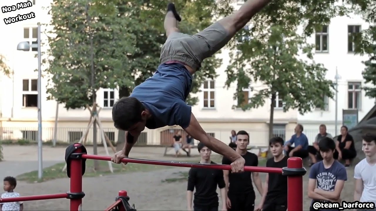 Scaring People At The Gym With Calisthenic| Noa Men WORKOUT.