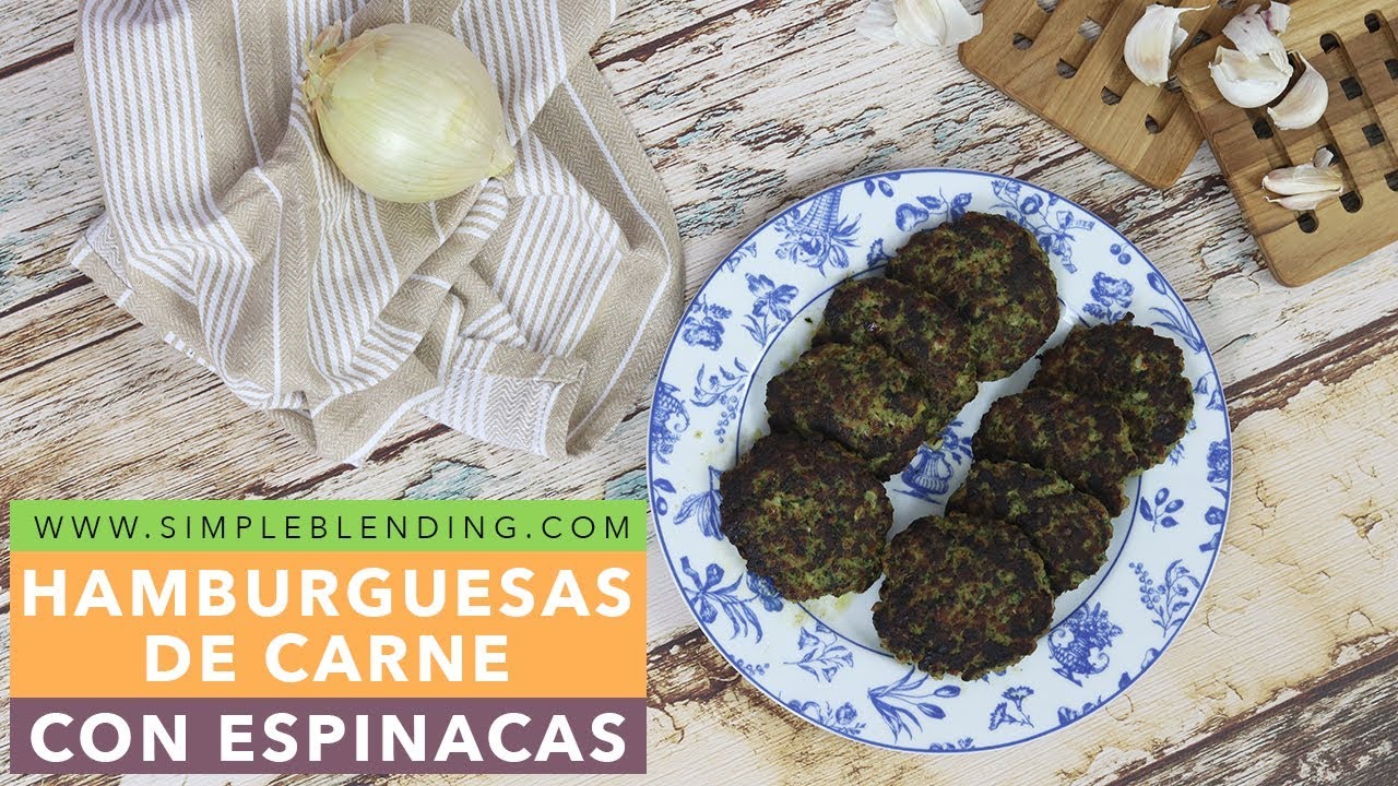 HAMBURGUESAS DE CARNE CON ESPINACAS | Filete ruso con espinacas | Receta saludable