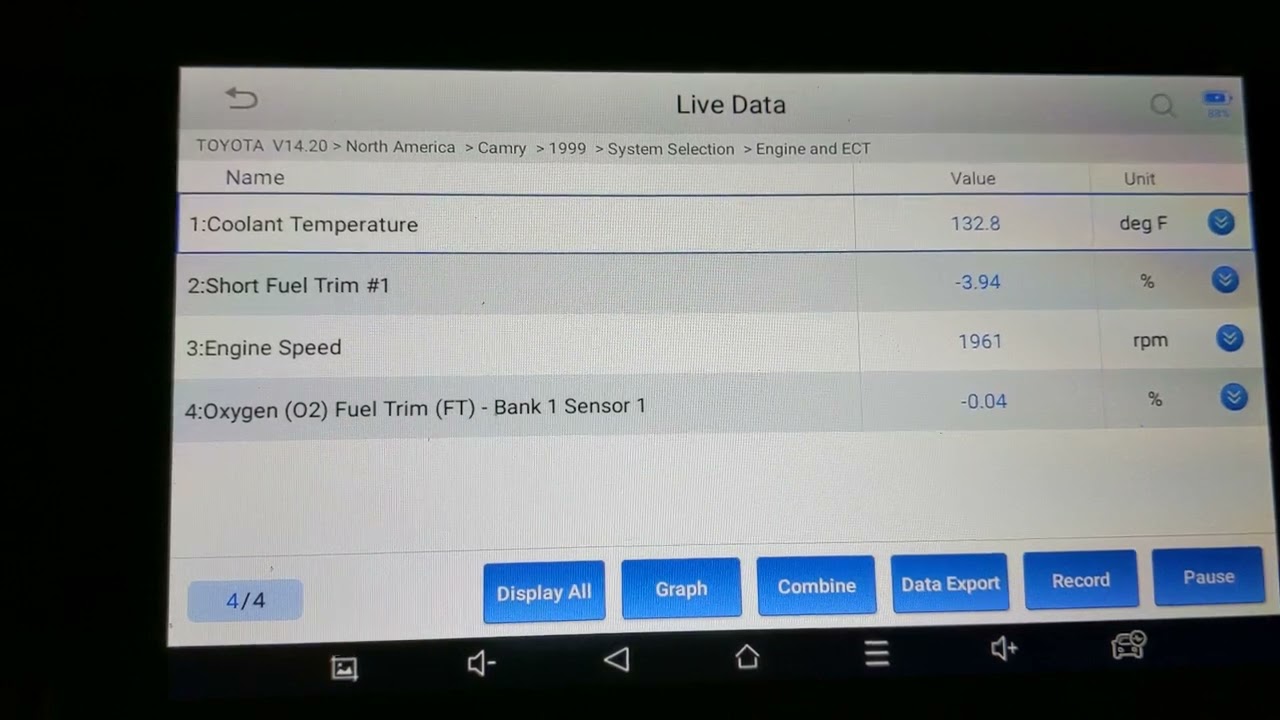 Xtools D7 testing O2 air fuel ratio sensor