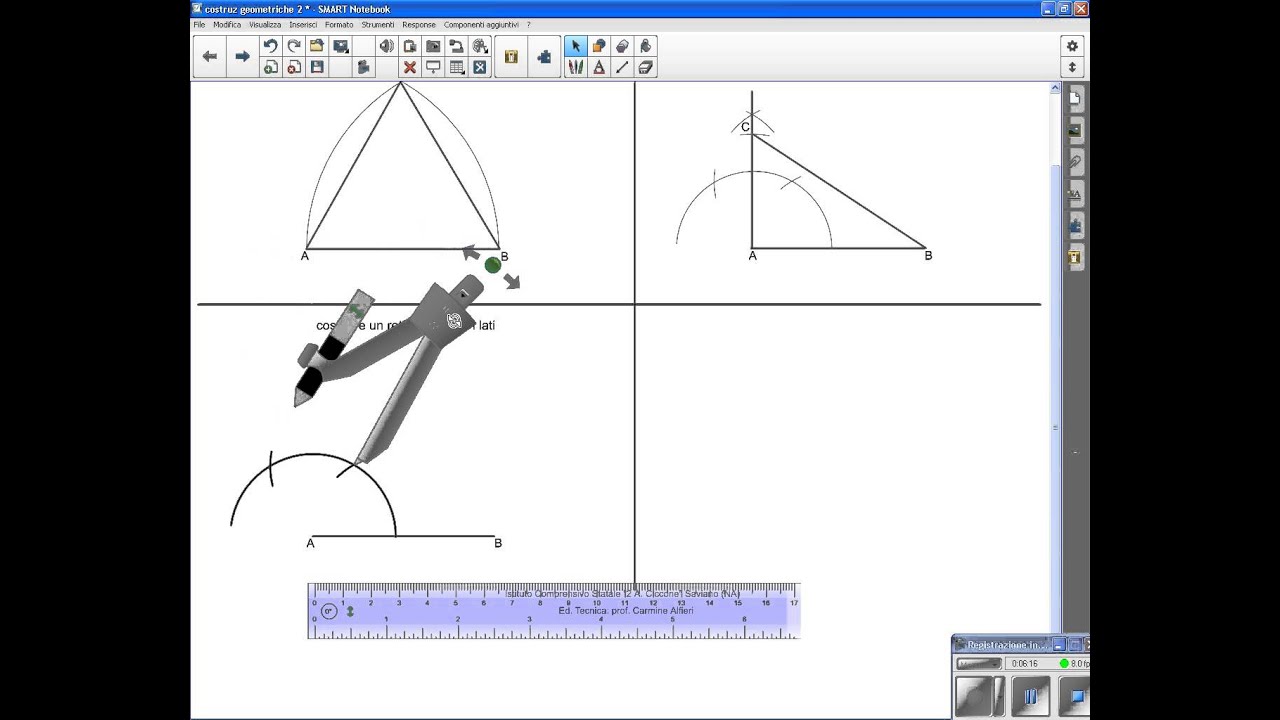 costruzioni geometriche 2: triangolo, rettangolo, quadrato