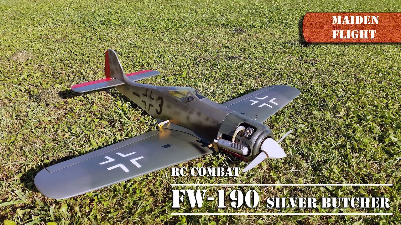 FW-190 RC Combat scale -  maiden day (OS .15LA engine)