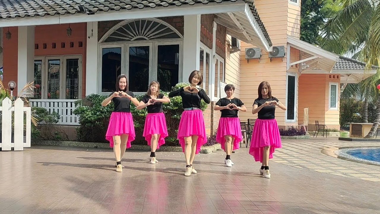 As Long As You Love Me ~Line Dance by #marianalim & De'blessed team || Choreo : Joohwan Park (KOR)