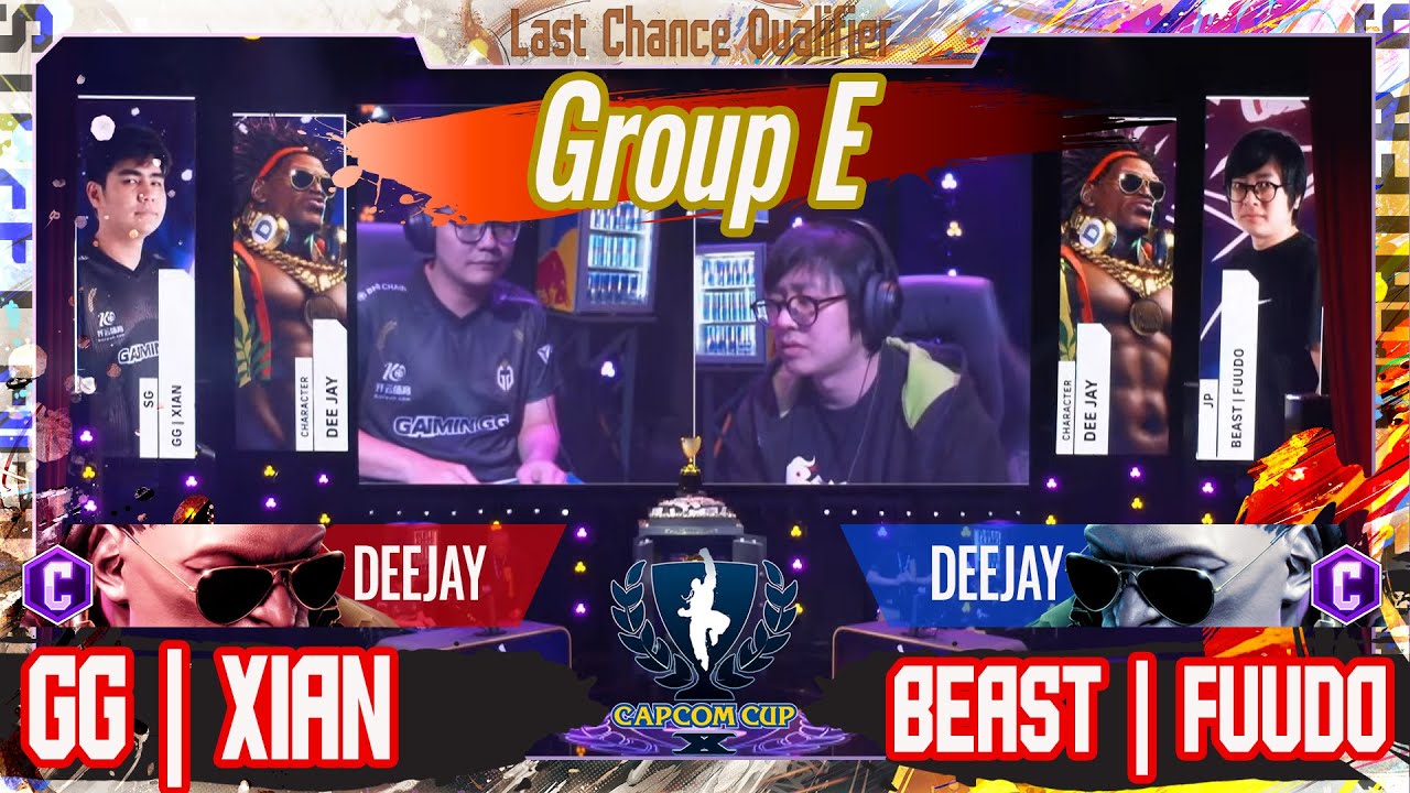 【CAPCOM CUP X】Group Stage Elimination day3『GroupE』GG｜XIAN（ディージェイ/C） vs BEAST｜ふ～ど（ディージェイ/C）