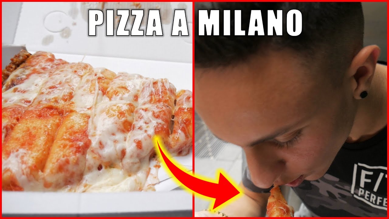 RAGAZZO NAPOLETANO PROVA LA PIZZA MILANESE PER LA PRIMA VOLTA
