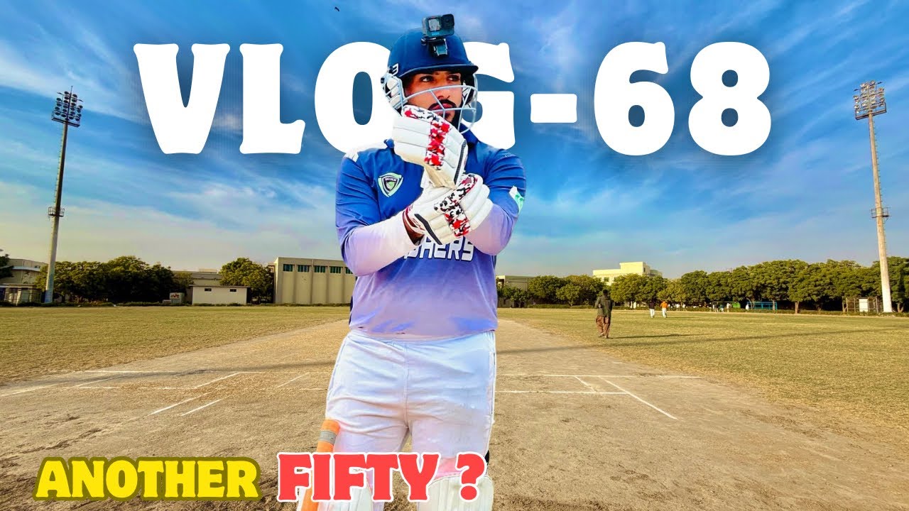 Vlog-68 || Another Fifty? || Batting collapse || NED uni ground || Gopro cricket karachi. 