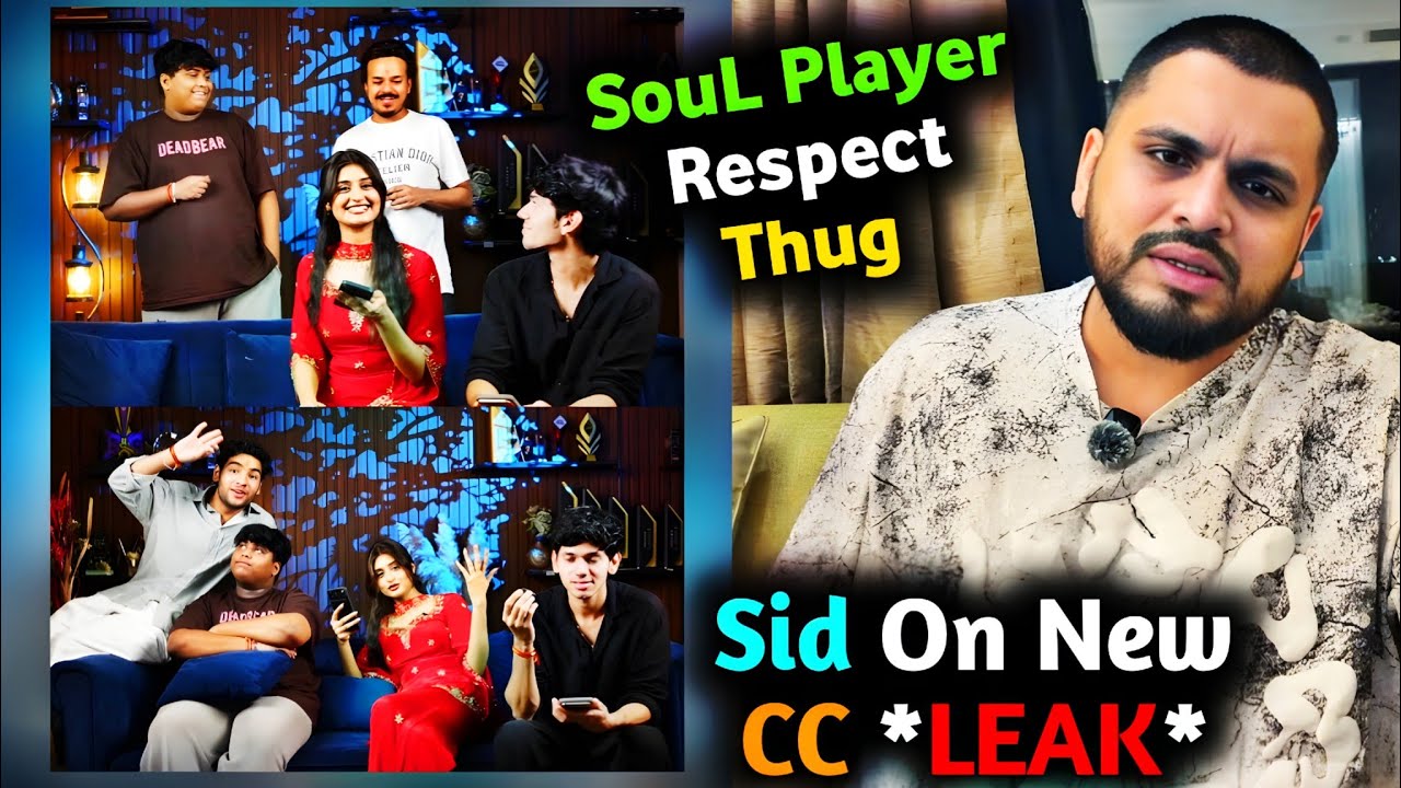Thug SouL Player Love&hearts;️ Payal Shocked Legit Grind😱 Sid S8UL New CC & Praise Thug Mortal Goldy Bhai🚀